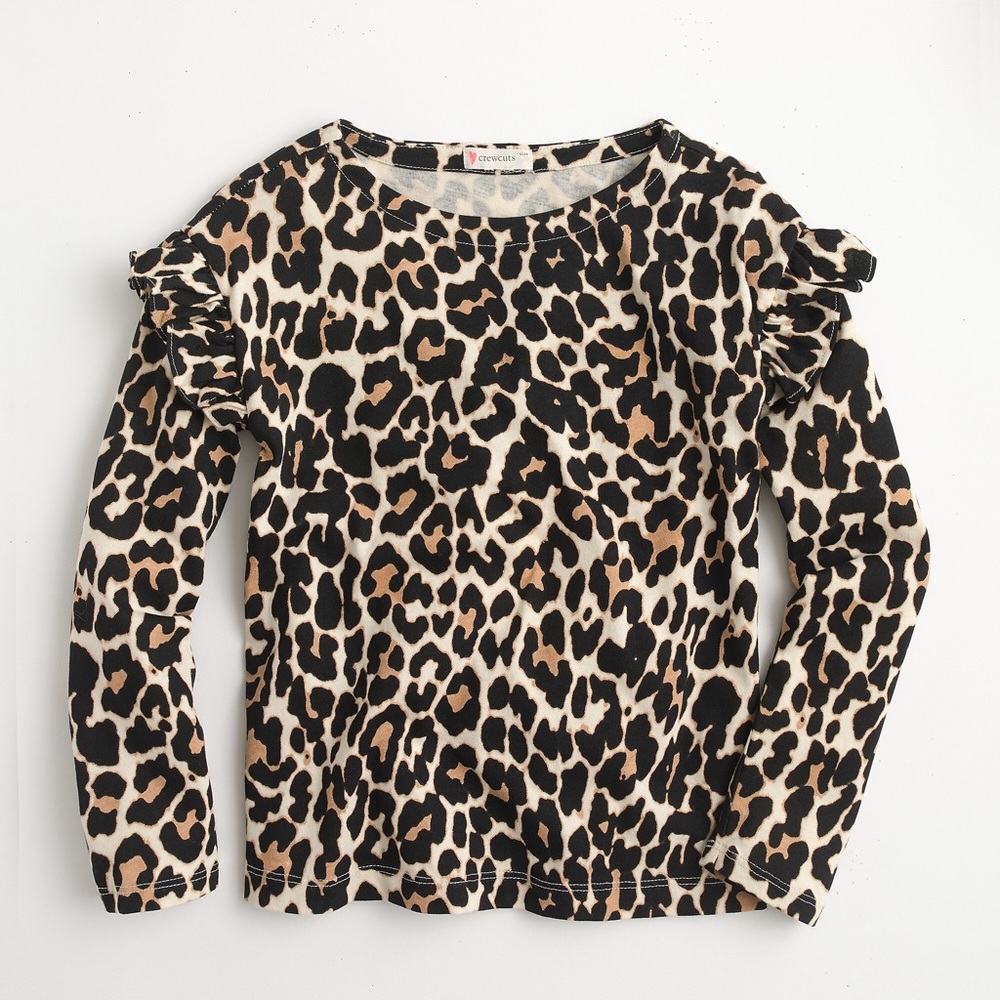 J. Crew Crewcuts leopard t shirt